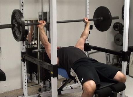 pressing on power rack