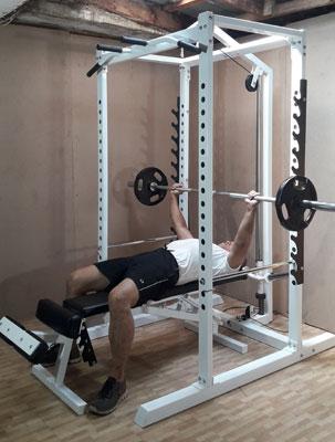 power station supine bench press